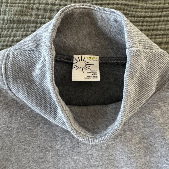 OFFLINE By Aerie Cloud Fleece Oversized Mockneck Sweatshirt - Picture 4 of 4